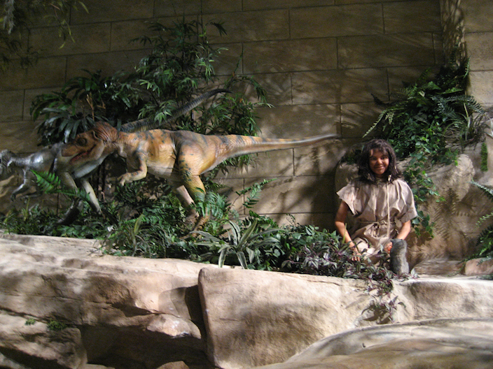 There is nothing rational about a diorama of humans and raptors co-existing peacefully.