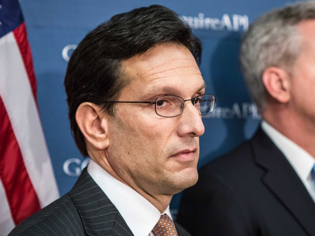 Eric Cantor is not having a good night.