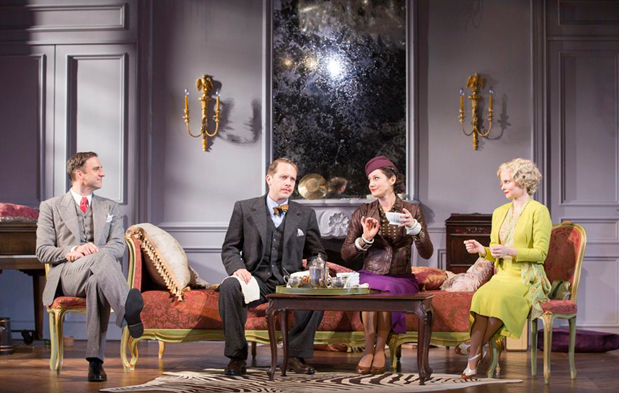 The cast of the 2014 production of Private Lives at the Shakespeare's Theatre.