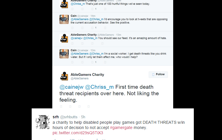 People are still receiving death threats in relation to GamerGate, and even non-profit charities are not immune to receiving them.