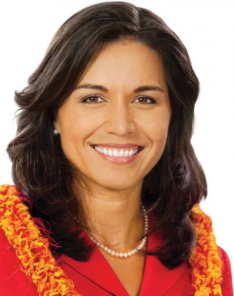 Tulsi Gabbard is the first Hindu American to be elected to Congress. She is taking the seat from Hawaii vacated by Mazie Hirono, the first Asian American woman to be elected Senator.