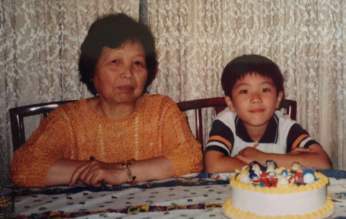 Submitter Nicholas Chan and his grandmother (photo credit: Mother of all Stories)