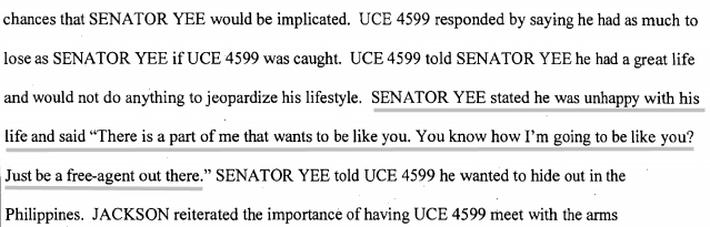 This is possibly the saddest part of the entire affidavit.