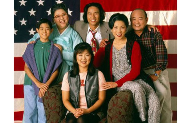 Magaret Cho and the rest of the cast of "All-American Girl", the first Asian American primetime sitcome which debuted in 1994.