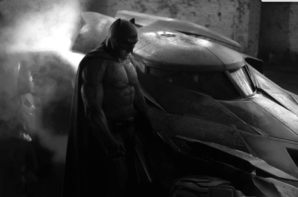 First look at Ben Affleck as Batman in Man of Steel 2. Photo credit: Zack Snyder