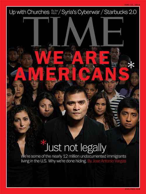Jose Antonio Vargas takes center-stage on a 2012 Time Magazine cover.