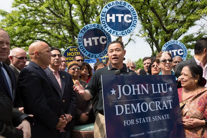 John Liu is many things, including an establishment Democrat. (Photo credit: photo: Uli Seit/NY Times)