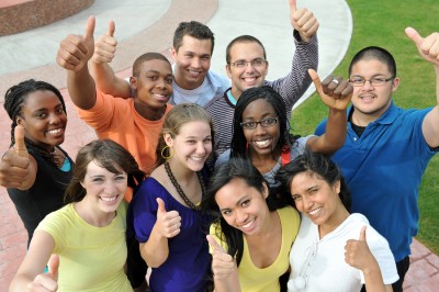 There are a lot of really cheesy stock photos that come up when you Google "campus diversity".