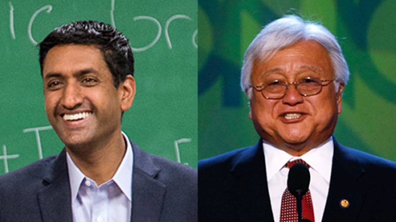 Ro Khanna and Mike Honda are squaring off in California's 17th District today.