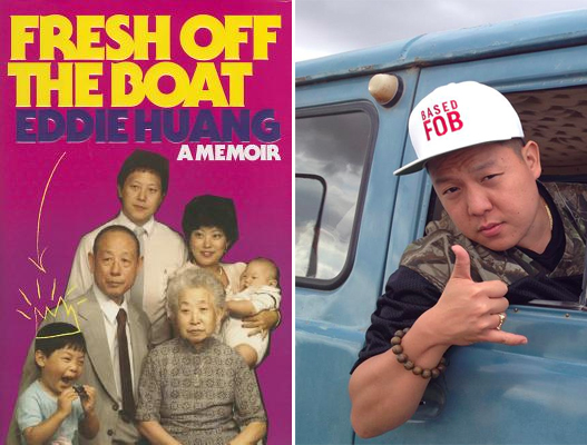 Eddie Huang, and the cover of his memoir "Fresh Off The Boat"