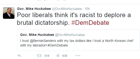 huckabee-tweet-brutal-dictatorship