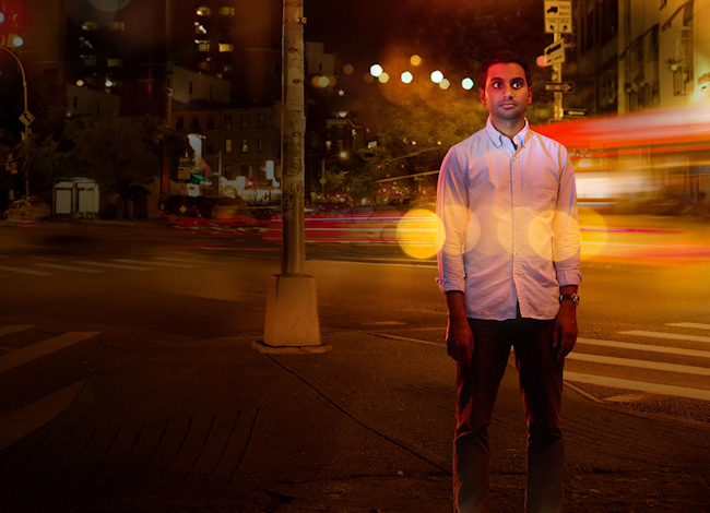 Aziz Ansari, in a promotional image for his Netflix show, “Master of None”. (Photo credit: Netflix)