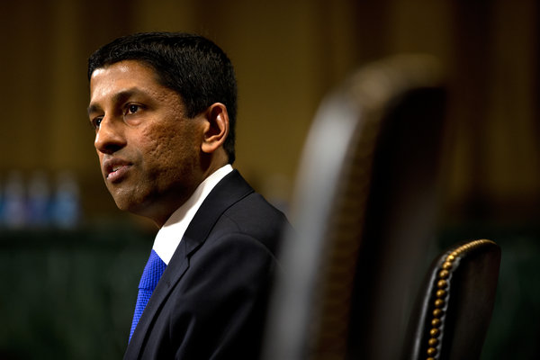 Judge Sri Srinivasan, in a picture from his federal nomination process in 2013. (Photo Credit: Doug Mills / New York Times)