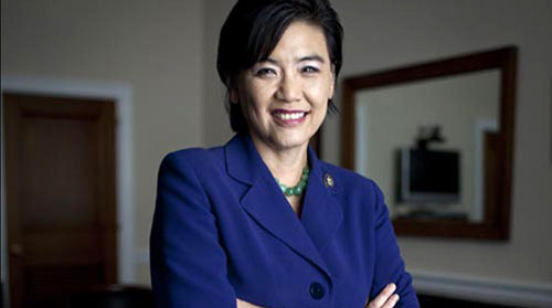 Representative Judy Chu, who is among several lawmakers urging the State of California to apply for federal money for data disaggregation of AAPI demographic data. 