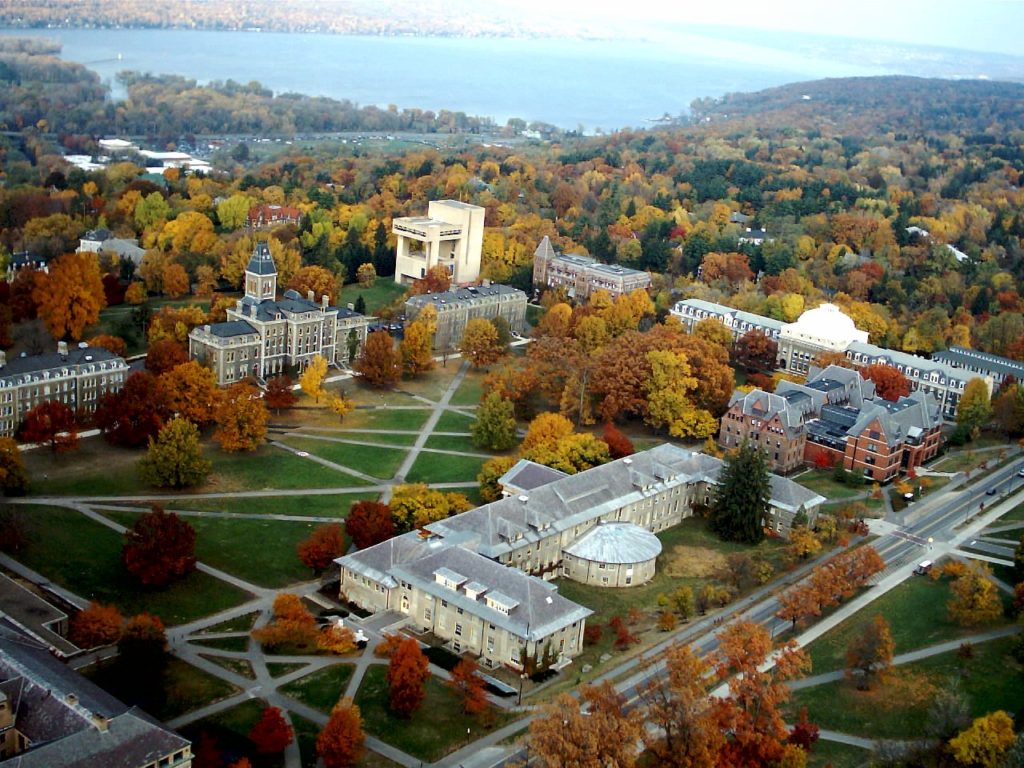 Cornell University's beautiful campus. 