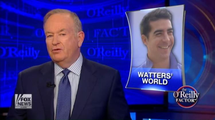 Bill O'Reilly interviews a segment of "Watters' World" on The O'Reilly Factor (Photo credit: Fox News / YouTube)