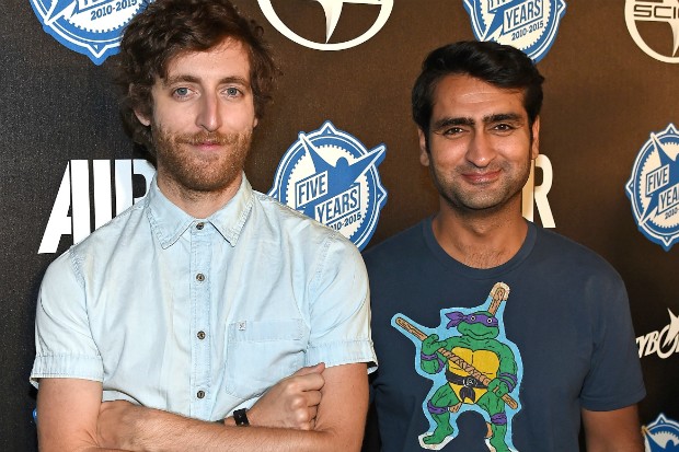 HBO's Silicon Valley's Thomas Middleditch (left) and Kumail Nanjiani (right). (Photo credit: Getty)